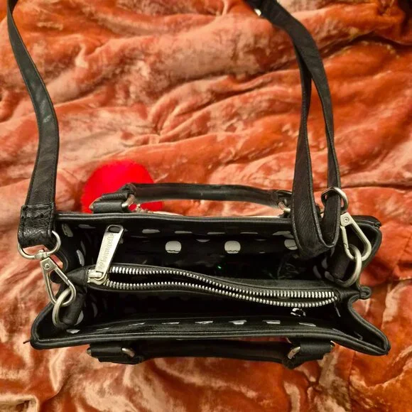 Loungefly Black and White Mickey Crossbody Bag - Picture 3 of 3